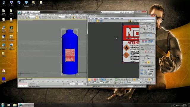 3Ds Max : UVW Unwrap Example смотреть онлайн
