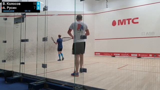 Владимир Колосов vs Андрей Русин - MTC Squash Russian Open 2 смотреть онлайн