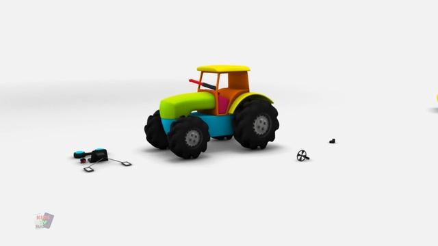 traktori lapsille | Unboxing video lapsille | sarjakuva lapsille | Farm Vehicles | Tractor Unboxing смотреть онлайн