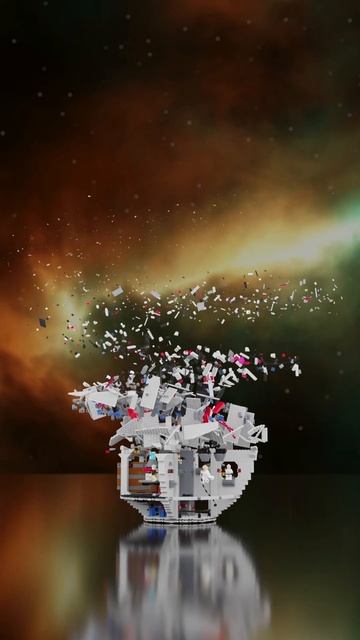 LEGO 75159 Death Star Animation Speedbuild | 75159 LEGO Star Wars Rendered | Blender Geometry Nodes смотреть онлайн