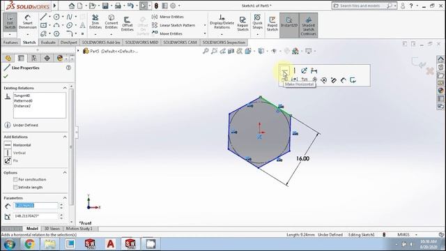 How Design Bolt Nut & Assemble | Solidworks Tutorial 3 смотреть онлайн