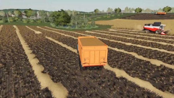 FS19 Timelapse #2 Уборка пшеницы Ростсельмаш ACROS 595