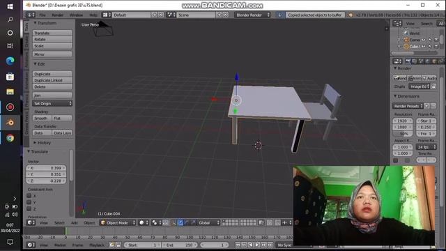 UTS Desain grafis 3D menggunakan apk blender смотреть онлайн