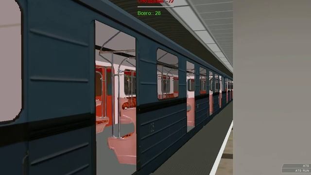 Прибытие поезда на ст. Astoria - OpenBVE смотреть онлайн