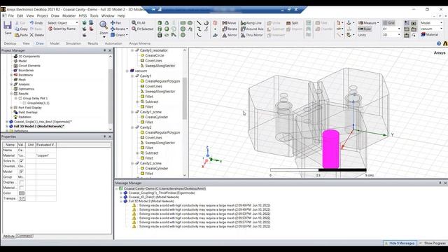 Auto-Generating Complex Cavity Filter (3 Transmission Zeroes) 3D Geometries in Ansys HFSS смотреть онлайн