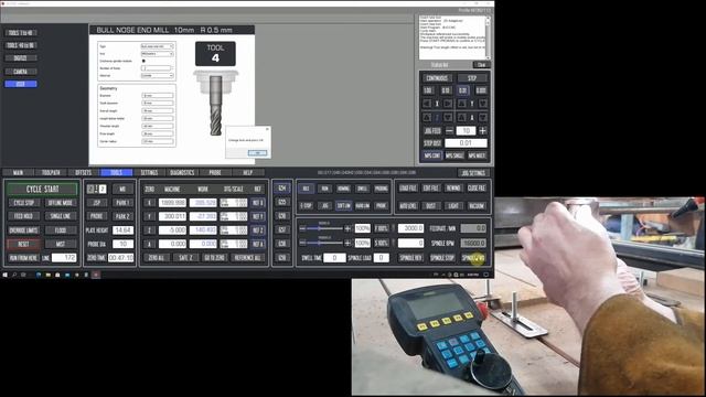 UCCNC mobile probe + Fusion360 modified post processor смотреть онлайн
