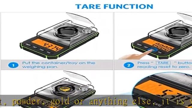 Digital Milligram Scale, 50g Portable Mini Scale, 0.001g Precise Graduation, Professional Pocket Sc смотреть онлайн