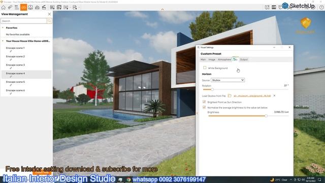 In Enscape interior exterior render hdri role in rendering explained | enscape interior render смотреть онлайн