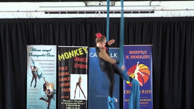 Баулина Виктория, 12 лет. Catwalk Dance Fest VIIl [pole dance, aerial] 14.05.17. смотреть онлайн