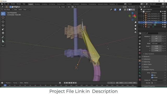4 Jaw Rigging Mechanism in Blender смотреть онлайн