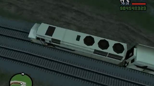 GTA San Andreas. Катаемся на поезде))) смотреть онлайн