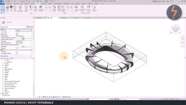 Revit | How to Build a Football Stadium | Time-Lapse смотреть онлайн