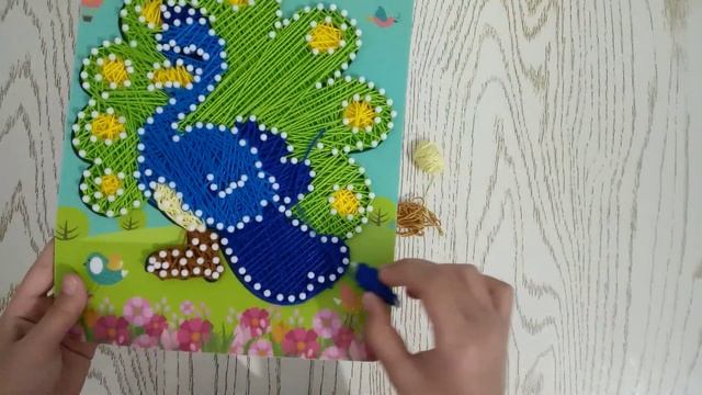 Картина нитками. Делаем сами. Часть 2 (Kumush Painter) смотреть онлайн