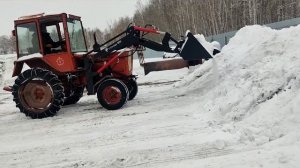 ТРАКТОР Т-25💥 ДЖОЙСТИК КУН🔥ПОГРУЗКА УБОРКА СНЕГА