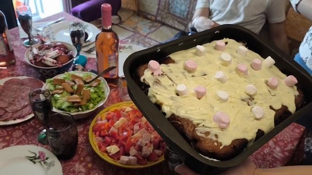 Пасхальный стол. Благарность за кулич одному из каналов. смотреть онлайн