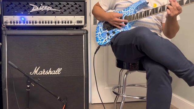 Jackson 1987 Soloist Custom Blue Crackle Diezel Herbert Tone Test Demo смотреть онлайн