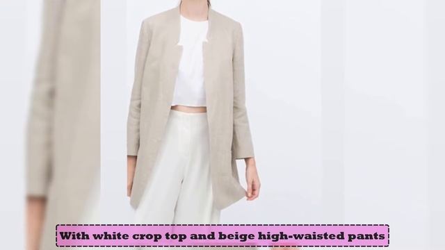 21 Outfits With Linen Collarless Jackets - How To Style - How To Wear смотреть онлайн