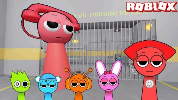 Спрунки Mr Telephone Играет в Sprunki Mr Telephone Prison Run Obby в РОБЛОКС | Incredibox Sprunki