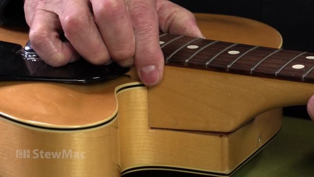 How to shim a guitar neck to adjust its angle смотреть онлайн