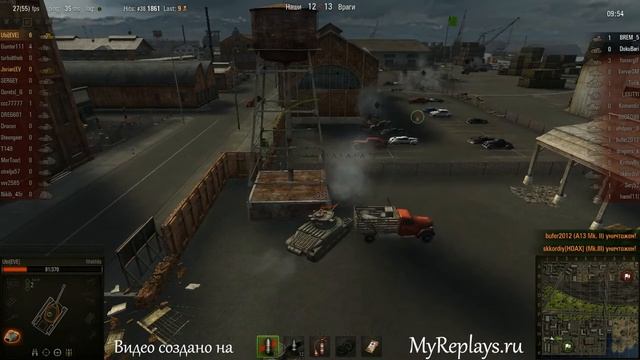 WOT: Порт - Matilda - 8 фрагов - Дозорный, Снайп ... смотреть онлайн