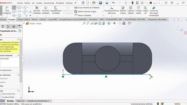 SOLIDWORKS Student Edition Sólo para uso académico Pieza3 2022 12 02 19 59 18 смотреть онлайн