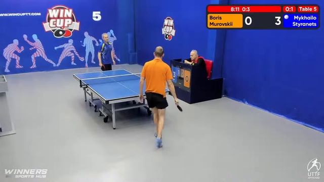 17:00 Boris Murovskii 0-3 Mykhailo Styranets South 4 WIN CUP 21.10.2022 WINCUP | TABLE TENNIS смотреть онлайн