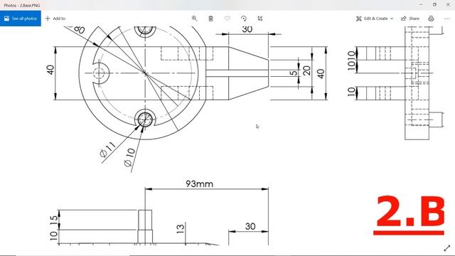 Clamp Mini Bench Vice in SolidWorks #2 Base смотреть онлайн