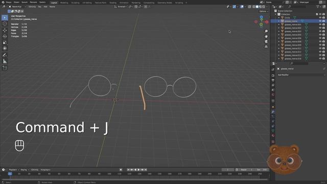 How to Model Glasses in Blender [Tutorial] смотреть онлайн