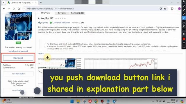 Autopilot Boom Crash Signals Robot MT5 Deriv (Free Download) смотреть онлайн