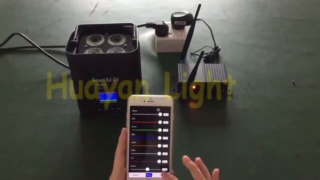 Battery Powered Wireless DMX Uplight using Apple 6 plus control смотреть онлайн