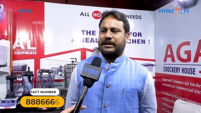 Agarwal Crockery House | India Horeca Expo 2022 | Agarwal Commercial Kitchen Equipments | Hybiz Tv