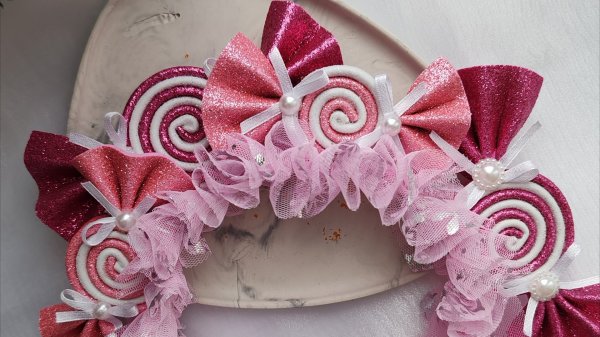 Ободок конфетка своими руками