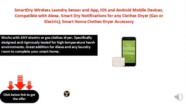 SmartDry Wireless Laundry Sensor and App, iOS and Android Mobile Devices. Compatible with Alexa смотреть онлайн