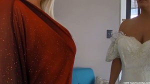 Bride VS Bride'smade breast and ass inflation