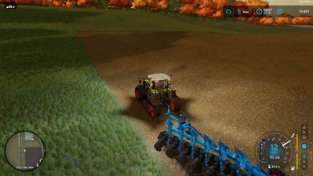 Farming Simulator 22 - Ферма #3 Уборка и вспашка  Карта 