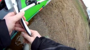 снятие держателя датчика эхолота