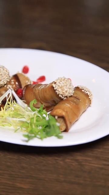 Рулетики из баклажанов с ореховой начинкой 😍