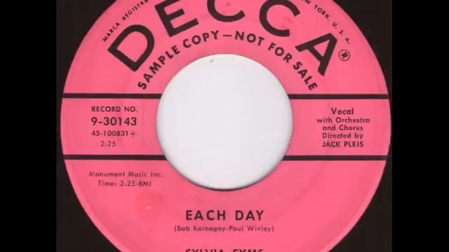 Sylvia Syms - Each Day.wmv смотреть онлайн