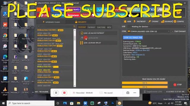 Huawei p9 ( EVA-L09) frp remove, Test Point смотреть онлайн