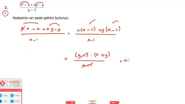 10 SINIF ÇARPANLARA AYIRMA SADELEŞTİRME- 1 смотреть онлайн