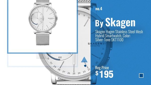 Top 5 Skagen Smart Watches [2018 Best Sellers]: Skagen Hagen Connected Black Leather Hybrid смотреть онлайн