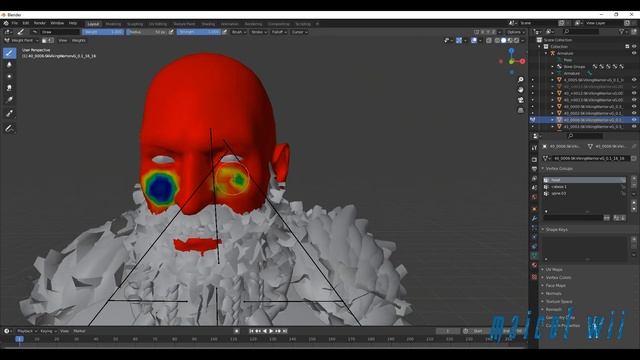 character bug in weight painting (blender) смотреть онлайн