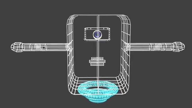 Blender 360° Wireframe Animation of Character смотреть онлайн
