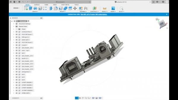 HOW TO IMPORT ANYTHING INTO FUSION 360| ARDUINO UNO OR ANY ARDUINO BOARD