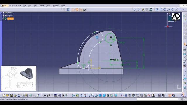 CAD Design Exercise 62 | Catia v5 tutorial exercise I Part Design | CATIA Design | Solidworks смотреть онлайн