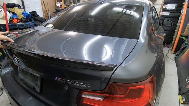 M4 STYLE CARBON FIBER SPOILER ON BMW M235i смотреть онлайн