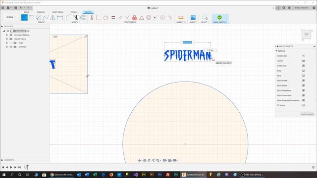 Fusion 360 Center Text in RECTANGLE,CIRCLE, SVG смотреть онлайн