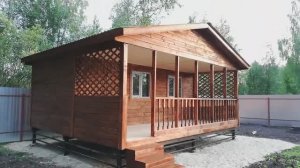 Бытовка дачная с верандой 6 на 5м.