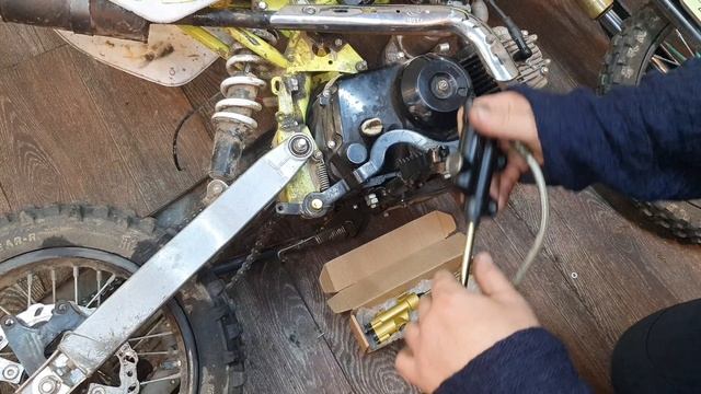 Питбайк замена задней тормозной машинки смотреть онлайн