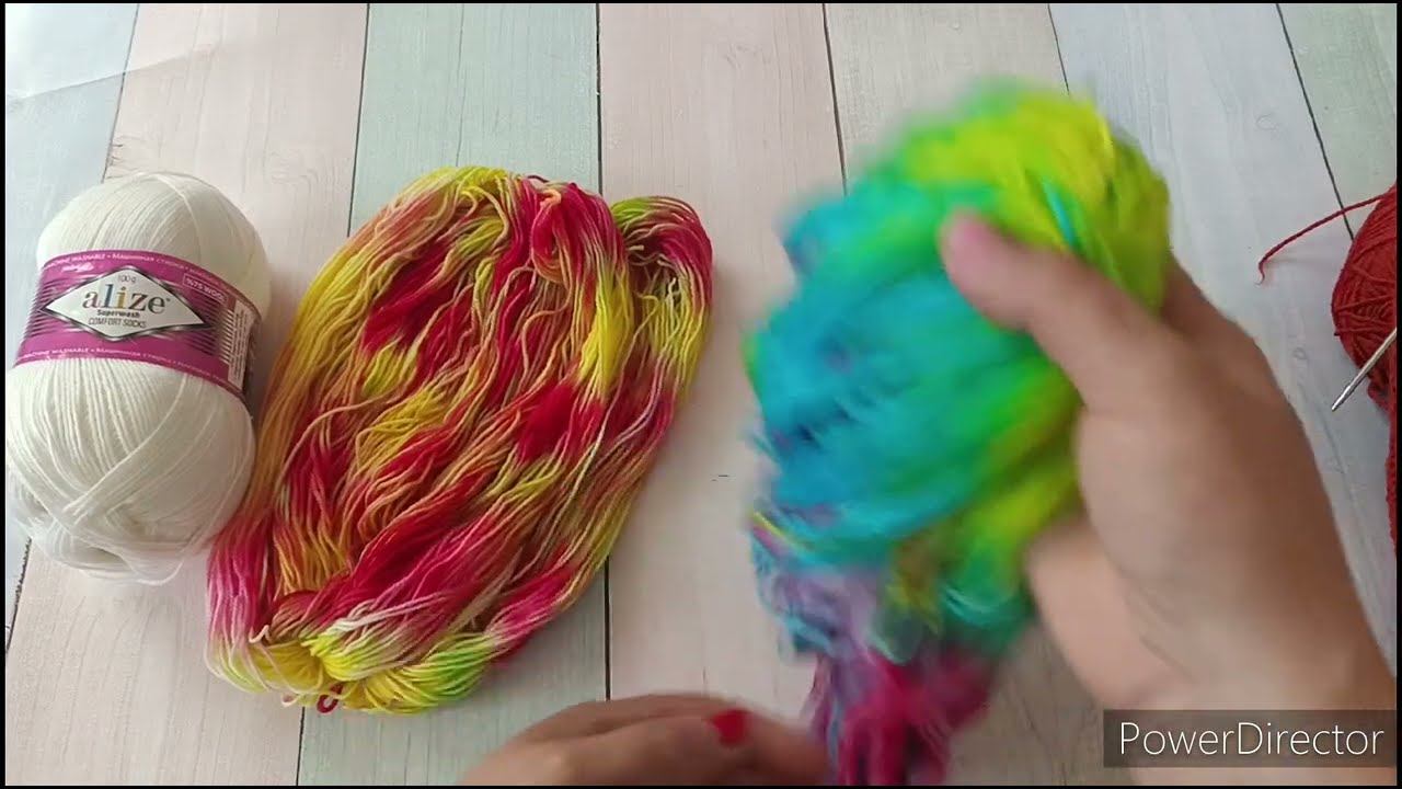 Текучка 2024. Вязовлог 9. Готовая работа. Крашу пряжу. смотреть онлайн